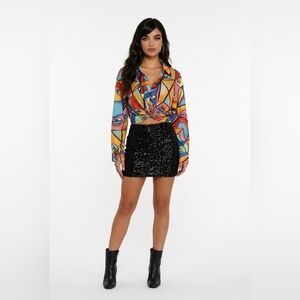 Live 4 Truth Colorful Abstract Blouse